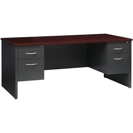 Lorell DESK, 36inX72in DBL PED, CH/MH LLR79140